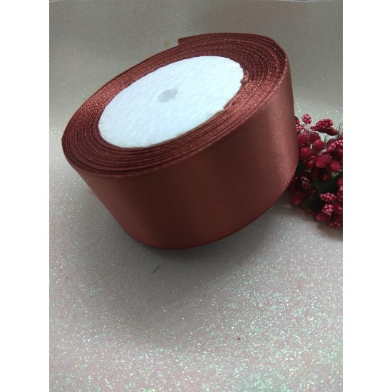 Ленты атласные однотонные 4 см (цв. коричневый)